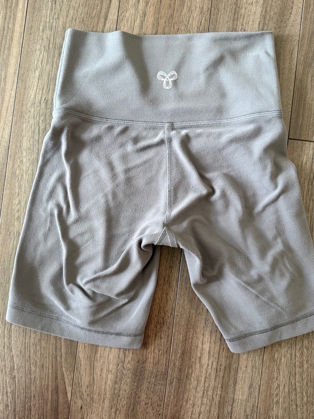 TNA Women's High-Waist Bike Shorts - Charcoal Gray - Picture 6 of 6